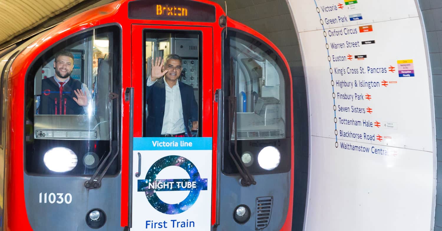El Night Tube celebra una década moviendo Londres de noche con 67 millones de viajeros